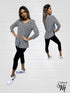 Capri Length soft women's Legging. Three button trim at the leg opening emcees the look - P001